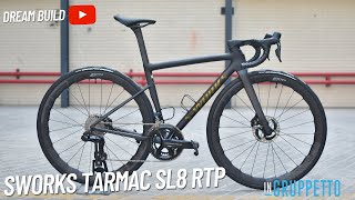 DREAM BUILD  SWORKS TARMAC SL8 RTP  SHIMANO DURA ACE 12 SPEED GROUPSET  ZIPP 353 NSW WHEELSET [upl. by Gottlieb]