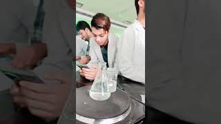 Boric acid lab experiment karte huwe short video [upl. by Heisser]