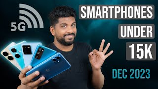 Top 5 Best 5G Smartphones Under ₹15000 Budget ⚡December 2023 [upl. by Dyche]