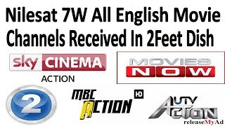 Nilesat 7W All English Movie Channels Ok on 2Feet Dish [upl. by Publea]