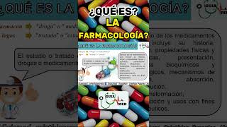 FARMACOLOGÍA QUÉ ES  GuiaMed farmacologia farmacologiaclínica [upl. by Asusej]