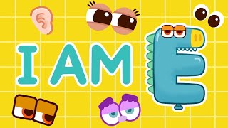 New I am E  Monster alphabet letter E song  English kindergarten class [upl. by Edmea404]