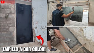 ✅ REFORMANDO CASA OKUPA  39 Rematar terreno  PINTAR puerta [upl. by Tema]