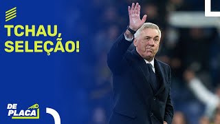 ANCELOTTI RENOVA COM REAL MADRID E RECUSA SELEÇÃO BRASILEIRA MERCADO DA BOLA  De Placa 291223 [upl. by Kimmi]