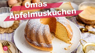 Omas schneller Apfelmuskuchen 🍎  REZEPT  eatde [upl. by Penhall]