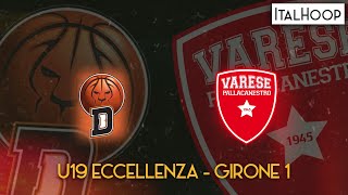 U19 Eccellenza  ALLIANZ DERTHONA BASKET vs PALLACANESTRO VARESE [upl. by Yelloh]