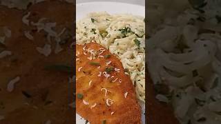 Chicken Cutlet Creamy Pasta 😋😋shorts [upl. by Katti]