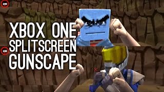 Gunscape is Minecraft With Guns  Gunscape Splitscreen Gameplay Xbox One [upl. by Atilrep]