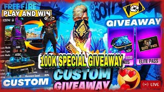 FREE FIRE LIVE GIVEAWAY CUSTOM ROOM  FF LIVE DIAMOND GIVEAWAY lokeshgamer​ gyangaming​ [upl. by Leiuqeze]