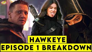 Hawkeye Episode 1 Breakdown  Details You Missed  ComicVerse [upl. by Deva]