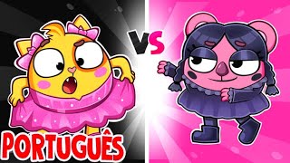 Desafio Rosa Vs Preto  Músicas para Crianças 😻🐨🐰🦁 e Cantigas de Roda por Baby Zoo [upl. by Akirrehs]