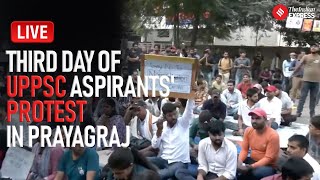 LIVE Thousands of UPPSC Aspirants Stand Strong Protesting for Third Consecutive Day [upl. by Hayalat653]