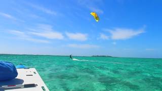 Kiteboarding Lessons at Glovers Reef Belize [upl. by Dev813]