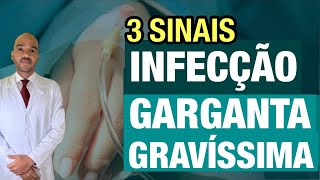 PRIMEIROS SINAIS INFECÇÃO BACTERIANA DE GARGANTA [upl. by Akcimahs922]