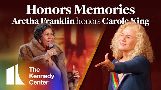 Honors Memories Aretha Franklin honors Carole King  2015 Kennedy Center Honors [upl. by Gabor]