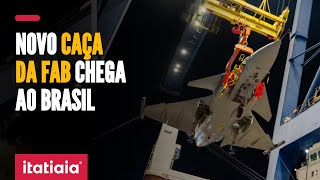 NOVO CAÇA GRIPEN F39 DA FORÇA AÉREA BRASILEIRA CHEGA AO BRASIL [upl. by Berthe]