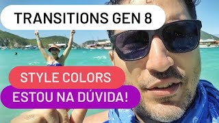 Teste das lentes transitions geração 8 Style Colors Sapphire [upl. by Denison575]