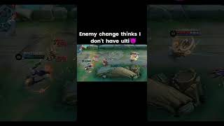 Enemy change thinks I dont have ulti💀👿mobilelegends argus shorts mlbb [upl. by Dloreh]