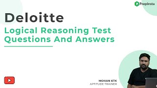 Deloitte Logical Reasoning Test Questions and Answers [upl. by Eetnahc]