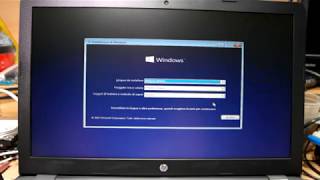 INSTALLAZIONE WINDOWS 10 HP 250 G6 FREEDOS [upl. by Leidag]