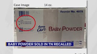 Baby powder sold in TN other states recalled [upl. by Short]