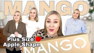 MANGO PLUS SIZE HAUL  plus size fashion try on haul [upl. by Rehtnug]