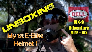 My 1st EBike Helmet  Bell MX9 Helmet Unboxing  Bell MX9 Adventure MIPS DLX  Bell MX9 Review [upl. by Bee]