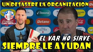 SHORT DE CONFERENCIA DE NESTOR LORENZO MOLESTO CON ARGENTINA Y EL VAR DOS PENALES SIN COBRAR [upl. by Batish277]