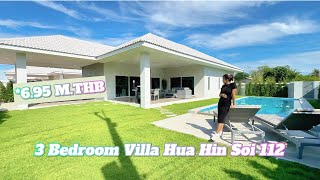 Fully Furnished 3 Bedroom Villa  Meedee Homes  Soi Hua Hin 112 Price 6800000 THB [upl. by Shanly285]