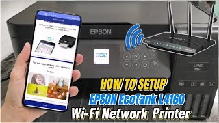 EPSON L4160 PRINTER CONNECT TO WiFi AND PRINT USING EPSON iPrint MOBILE APPLICATION [upl. by Mcclish]