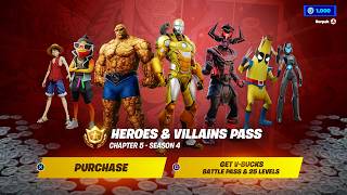 Fortnite Chapter 5 Season 4 Battle Pass Full Showcase [upl. by Helmer]