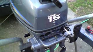 Yamaha 15 HP Outboard  2 Stroke [upl. by Ardnekat]