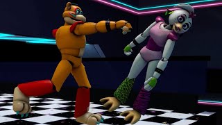 Freddy Destroys Chica  FNAF SECURITY BREACH [upl. by Haidej]