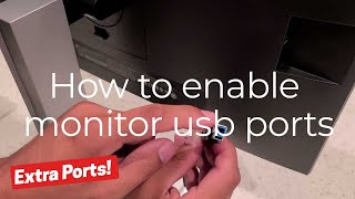 Enabling USB Ports on HP Monitor [upl. by Campney]