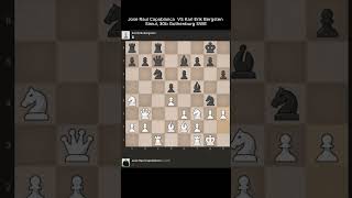 Jose Raul Capablanca VS Karl Erik Bergsten chesstime chessgrandmaster chess24 chesscom [upl. by Eldwon]