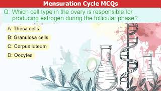 Menstruation Cycle MCQs Test Your Skills menstruation MCQs womenhealth [upl. by Roderigo321]