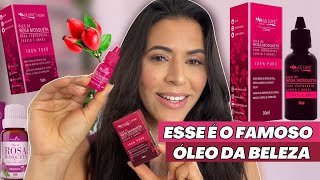 ÓLEO DE ROSA MOSQUETA MAX LOVE 5 Dicas de como usar no rosto corpo e no cabelo  Benefícios [upl. by Elo574]