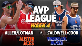 CaldwellCook vs AllenLotman  Brooklyn Blaze vs Austin Aces AVP LEAGUE WEEK 4 [upl. by Sulakcin]