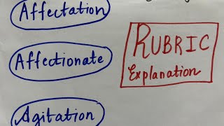 Rubrics easy explanation Affectation affectionate agitation repertory rubrics repertorynotes [upl. by Dougie807]