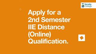 Find out more about second semester intake distance online studies at the IIE’s Varsity College [upl. by Kaia]