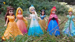 Satisfying Video I How to make Glossy Lolipops in to Rainbow Pool with Disney Princess Cutting ASMR [upl. by Jennica]