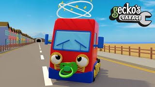 Clumsy Baby Truck CRASHES  Geckos Garage  Baby Trucks For Kids  Educational Videos For Toddlers [upl. by Faires]