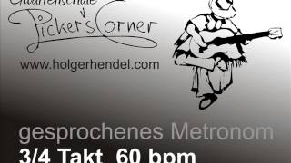 gesprochenes Metronom 34Takt  60 bpm  ca 10 Min [upl. by Elleynad]