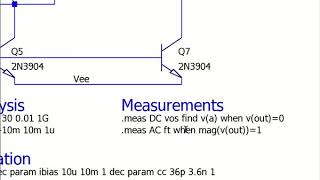 Twostage opamp analysis in LTspice  part 3 parametric steps [upl. by Rodenhouse]