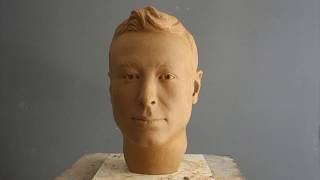 Bildhauerin Sorina von Keyserling Modellierung eines Portraits in Ton sculpting of a clay portrait [upl. by Yacov696]