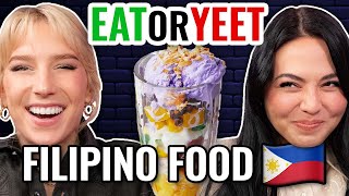 Filipino Food Taste Test Eat It or Yeet It [upl. by Cattan79]