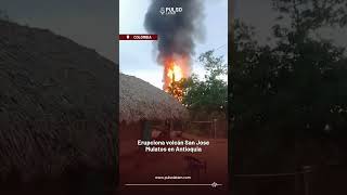 COLOMBIA  Erupciona volcán San Jose Mulatos en Antioquia [upl. by Ahgem]