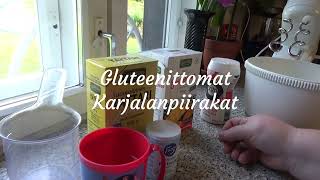 Gluteenittomat Karjalanpiirakat erittäin hyvä ohje [upl. by Anekam]