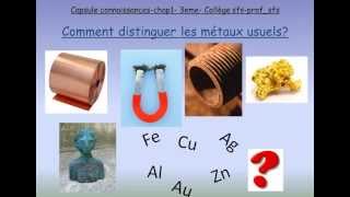 Comment distinguer les métaux usuels [upl. by Romeu570]