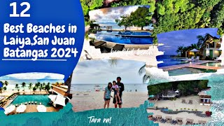 12 Best Beaches in Laiya San Juan Batangas 2024  Tito Jonz TV [upl. by Ttenrag]